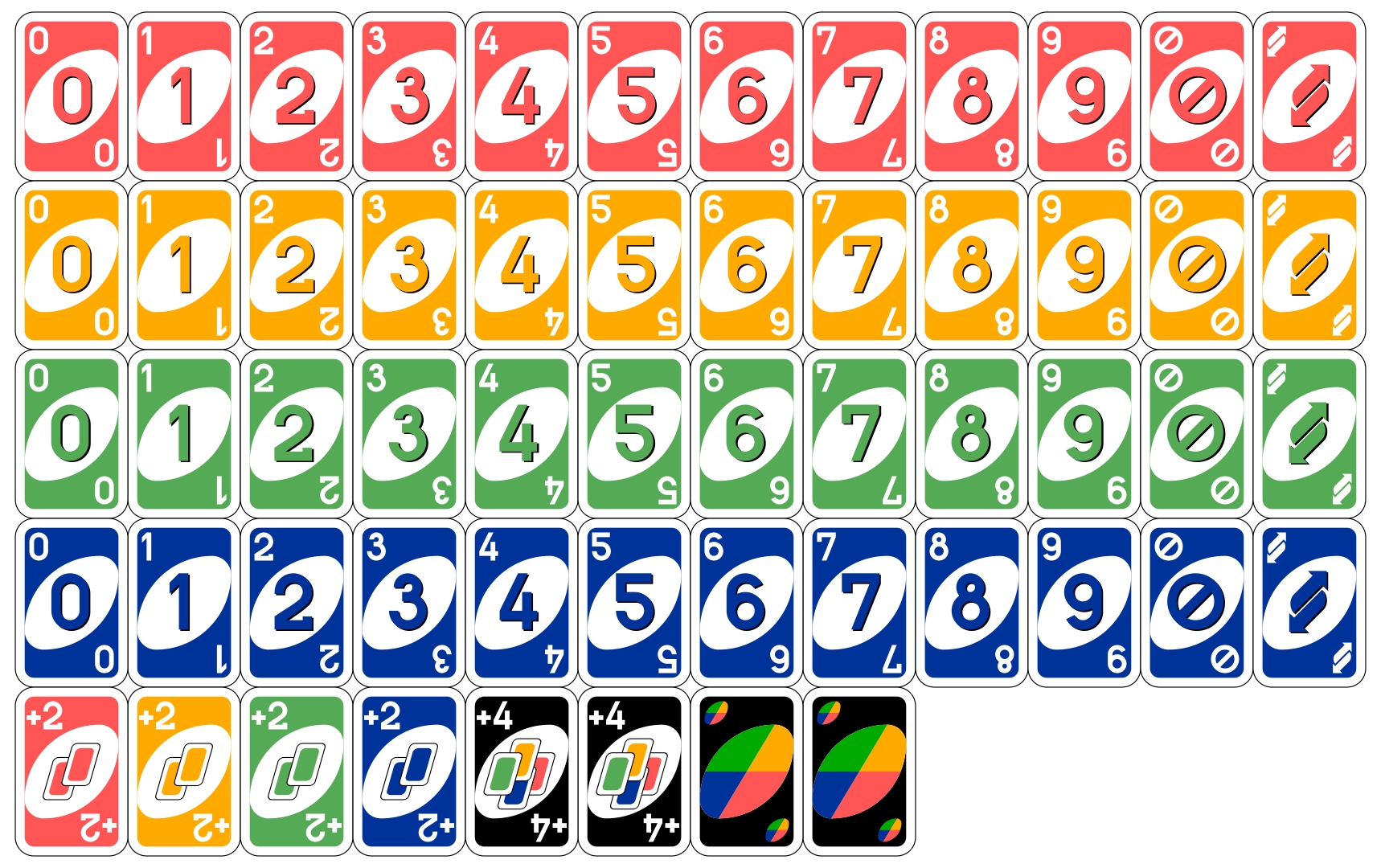 Free Printable Uno Game Cards